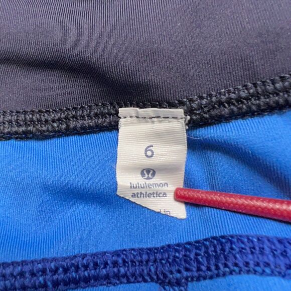 Lululemon Speed Tight IV Ziggy Snake SIZE 6 Pipe Dream Sapphire Blue Legging - Picture 5 of 10